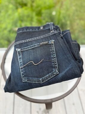 7 For All Mankind Dark Indigo Slim Men’s Jeans 30x29